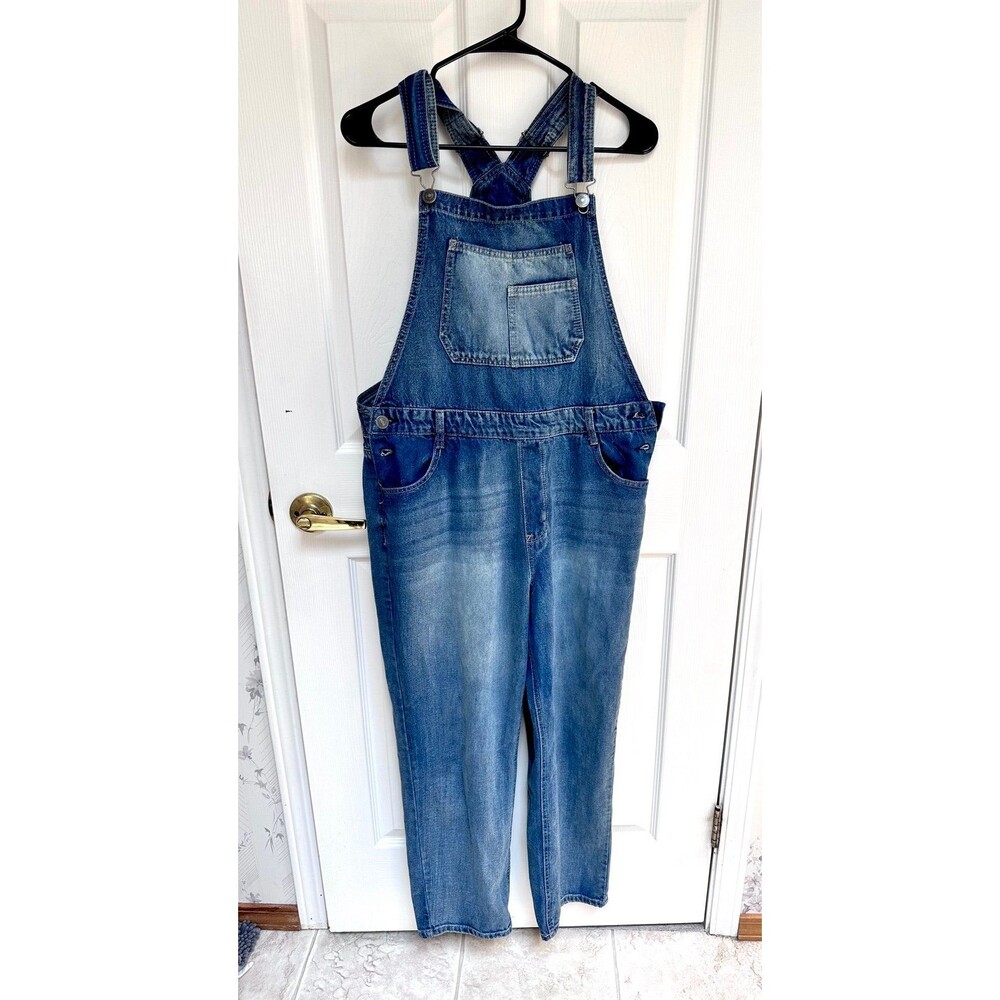 XL Women's Denim Overalls Blue Jeans